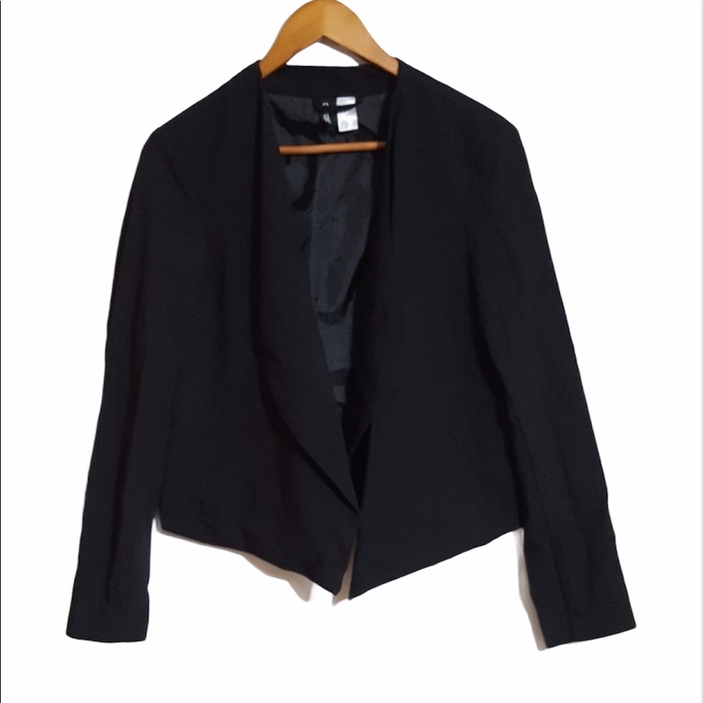 💛Divided H&M Black Open Front Blazer Work/Career